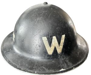 British Home Front 'Warden' Helmet 1939 - Nice Used Condition