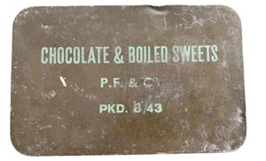 British Ration Tin Chocolate And Boilied PF.& Co. Ltd and …