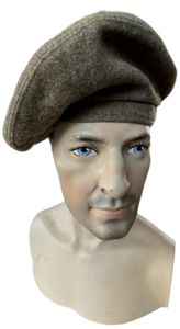 British Army Khaki Wool Beret 1945 - Nice Used Condition