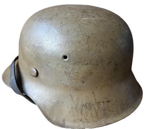WH (Luftwaffe) SD M42 Tan Camouflage Helmet - Nice Used …