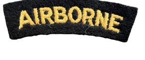 U.S. Airborne British Made Tab For 101st Screaming Eagle Patch …