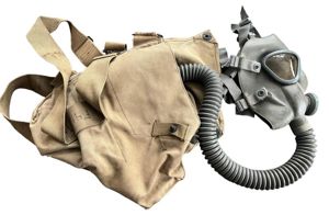 U.S. Service Gas Mask 1942 & Carying Case- Nice Used …