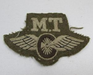 British Mechanised Transport Trade Badge - Uniform Removed Condition