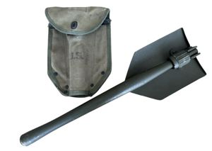 U.S. M1943 Entrenching Tool & Cover - Nice Used Condition