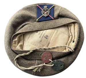 Fife & Forfar Yeomanry Tam o'Shanter And Dog Tags - …