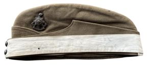 British Side Cap Royal Sussex Regiment - Nice Used condition