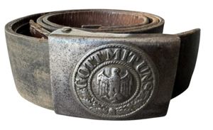 WH (HEER) Belt 1942 And Belt Buckle On Leather Tab …