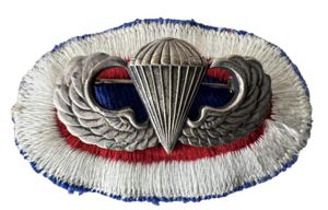 U.S. (Airborne) Japanese Occupation Made Parachutist Qualification Wing And Oval …