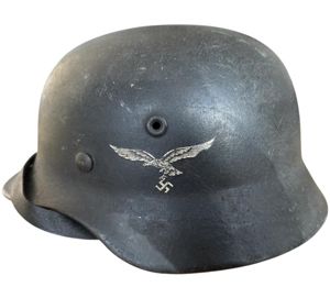 WH (Luftwaffe) M40 Single Decal Helmet - Nice Used Condition