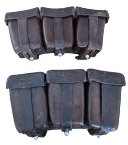 WH (Heer) Pair Of Brown K98 Ammo Pouches - Nice …