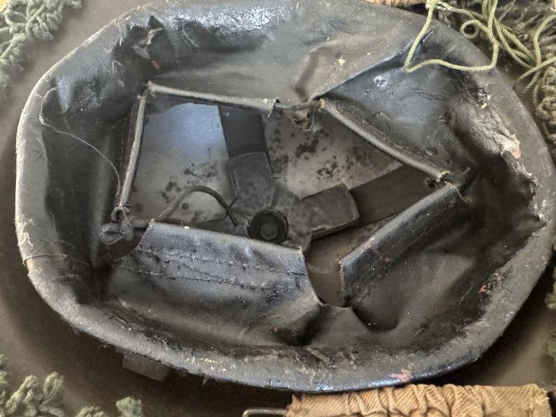 British MK II i.e. 'Tommy' Helmet With Helmet Net - Nice Used Condition — image 10