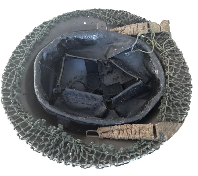 British MK II i.e. 'Tommy' Helmet With Helmet Net - Nice Used Condition — image 7