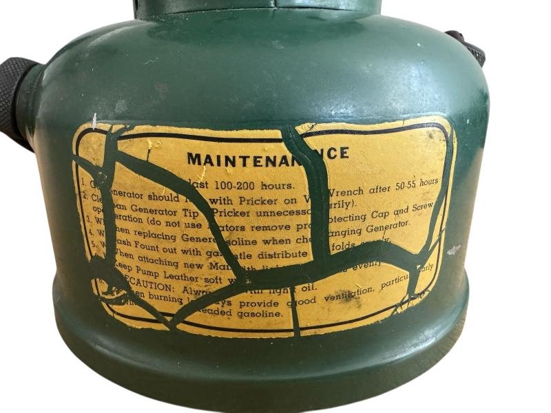 U.S. Coleman Gasoline Lantern 1944 - Unissued Condition — image 6