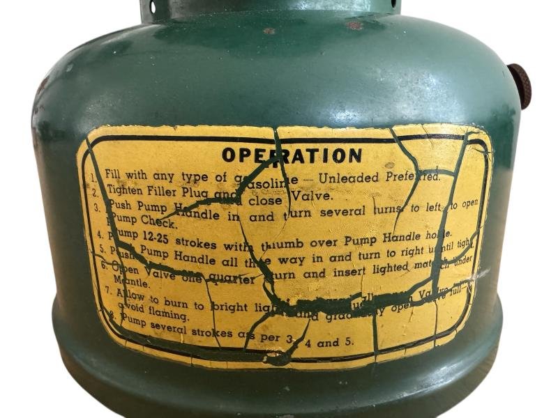 U.S. Coleman Gasoline Lantern 1944 - Unissued Condition — image 7