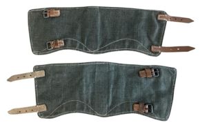 WH (Heer/Waffen-SS)Non matching set of Canvas Gaiters - Mint Condition