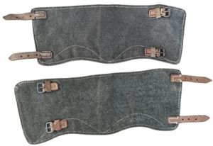 WH (Heer/Waffen-SS) Non Matching Canvas Gaiters - Mint Condition