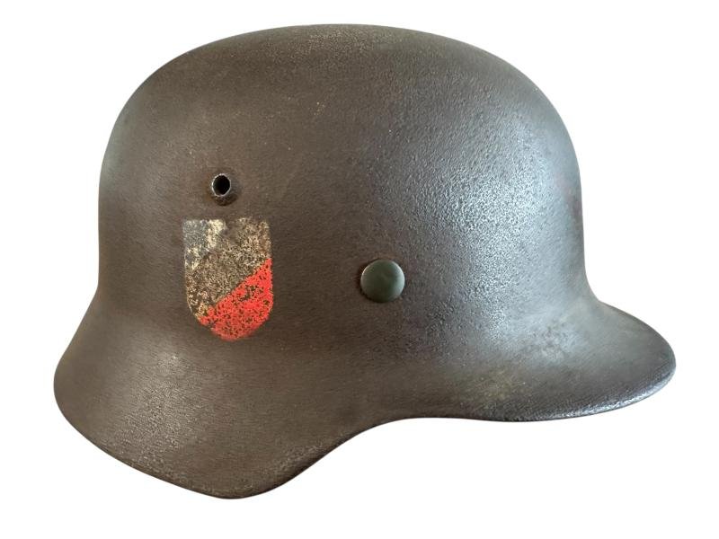 WH (Heer) M35 Double Decal Combat Helmet Shell - Nice Used Condition — image 16