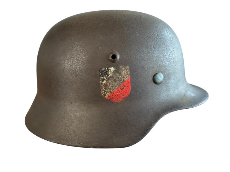 WH (Heer) M35 Double Decal Combat Helmet Shell - Nice Used Condition — image 17