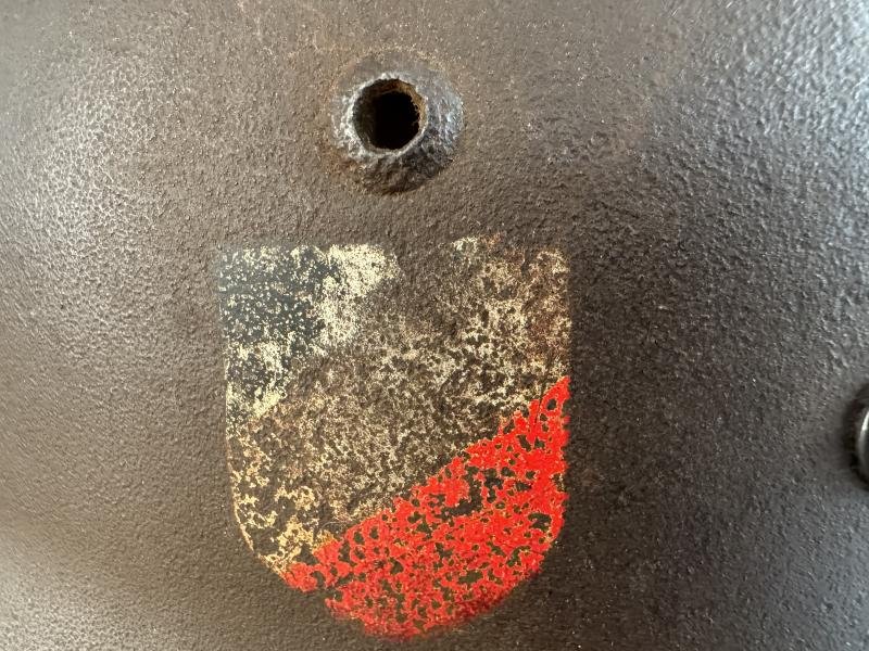 WH (Heer) M35 Double Decal Combat Helmet Shell - Nice Used Condition — image 4