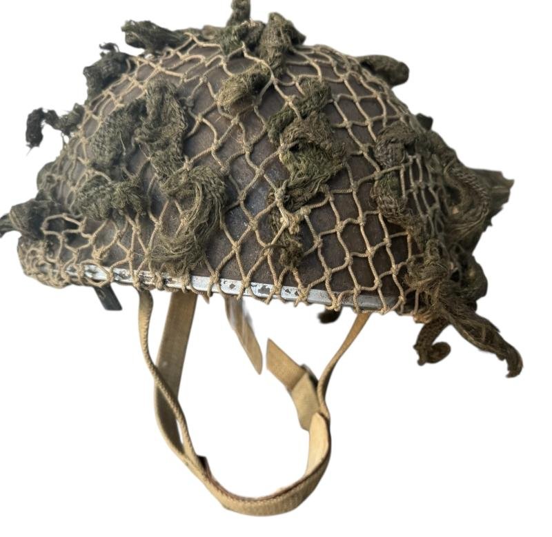 British (Airborne) MK3 Paratrooper Combat Helmet 1944 Battle Of Arnhem - Nice Used Condition — image 2