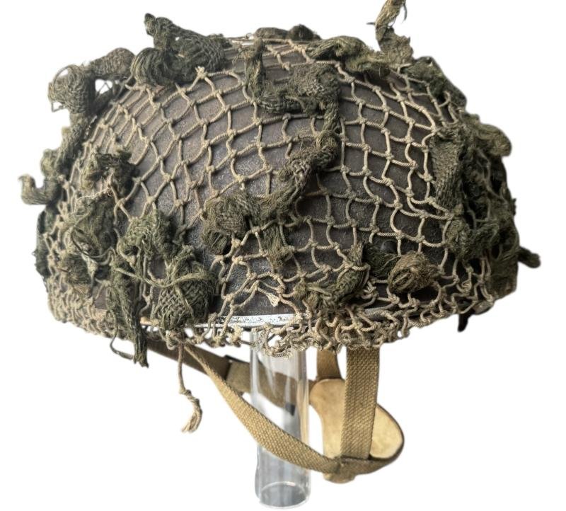 British (Airborne) MK3 Paratrooper Combat Helmet 1944 Battle Of Arnhem - Nice Used Condition — image 3