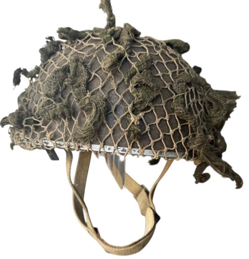 British (Airborne) MK3 Paratrooper Combat Helmet 1944 Battle Of Arnhem - Nice Used Condition — image 5