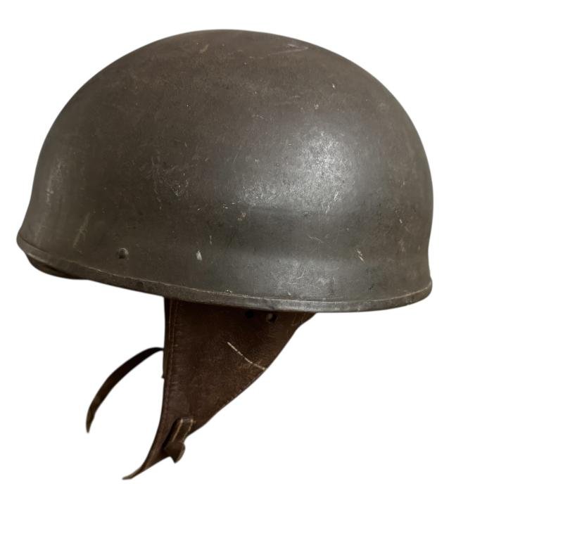 British Dispatch Riders i.e. Motorcyclist Helmet Large Size Size 7 1/2 Dated 1942 - Nice Used Condition — image 2