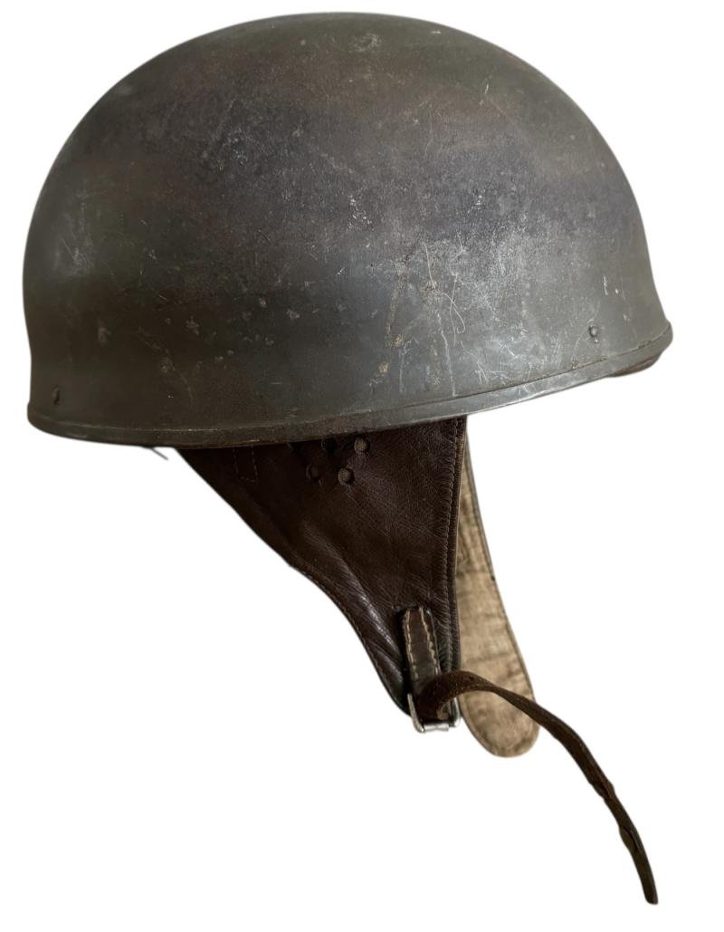 British Dispatch Riders i.e. Motorcyclist Helmet Large Size Size 7 1/2 Dated 1942 - Nice Used Condition — image 3