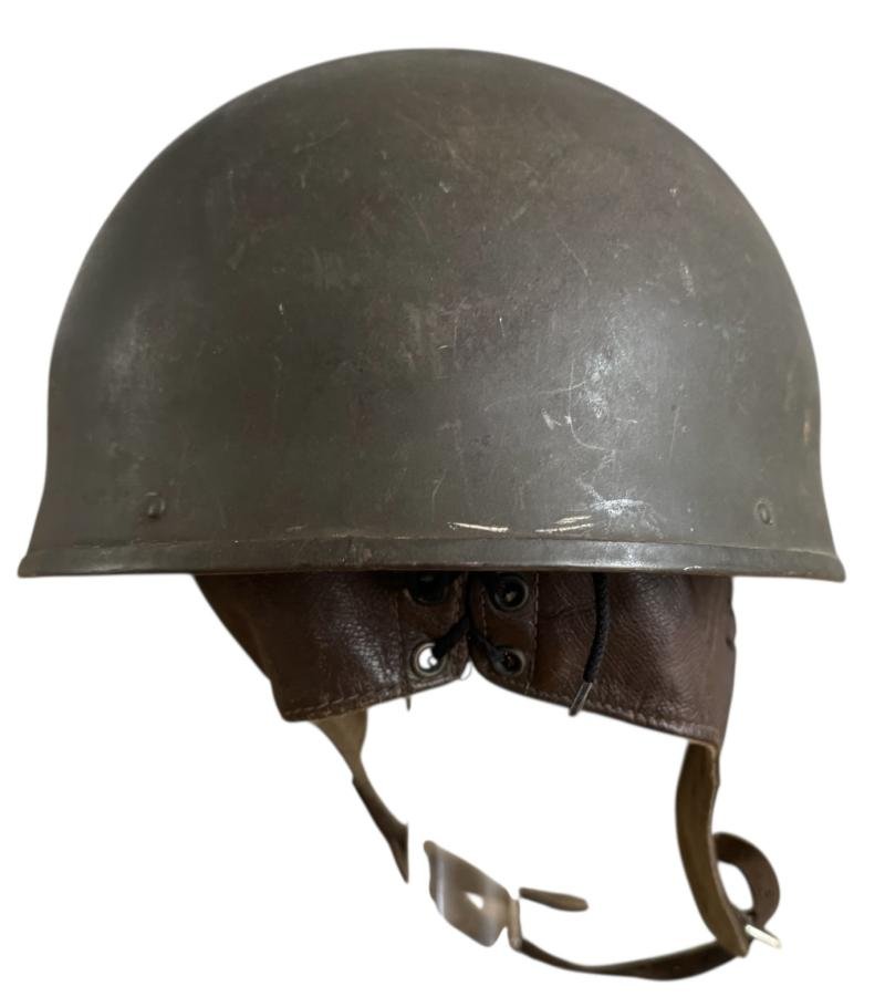 British Dispatch Riders i.e. Motorcyclist Helmet Large Size Size 7 1/2 Dated 1942 - Nice Used Condition — image 5