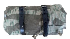 WH (Heer) Zeltbahn 31 With Leather Straps -Nice Used Condition