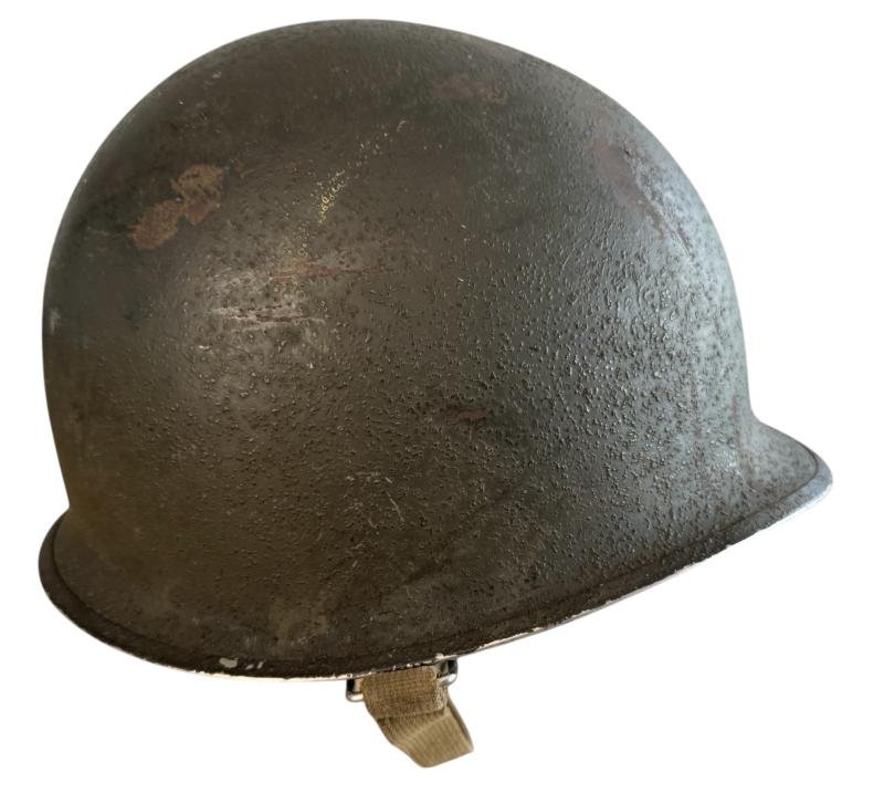 U.S. M1 Helmet With Seaman Paper Company Liner - Nice Used Condition — image 3