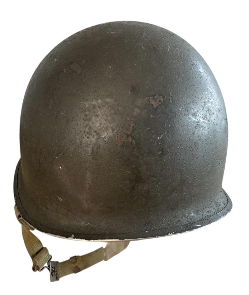 U.S. M1 Helmet With Seaman Paper Company Liner - Nice Used Condition — image 4