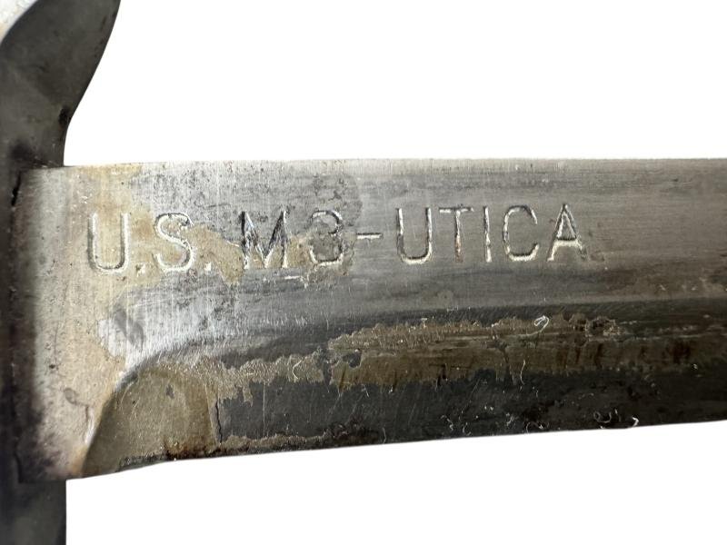 U.S.Second Model M3 'UTICA' Trench Knife And M8 Scabbard - Nice Used Condition — image 3