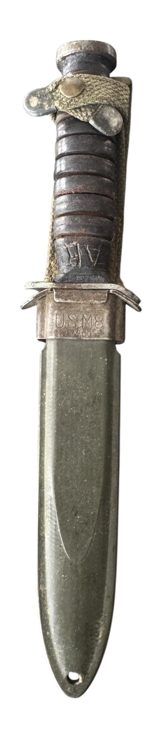 U.S.Second Model M3 'UTICA' Trench Knife And M8 Scabbard - Nice Used Condition — image 7