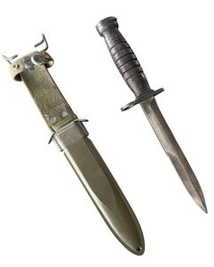 U.S. M4 Bayonet Makers Marked 'Utica' - Nice Used Condition