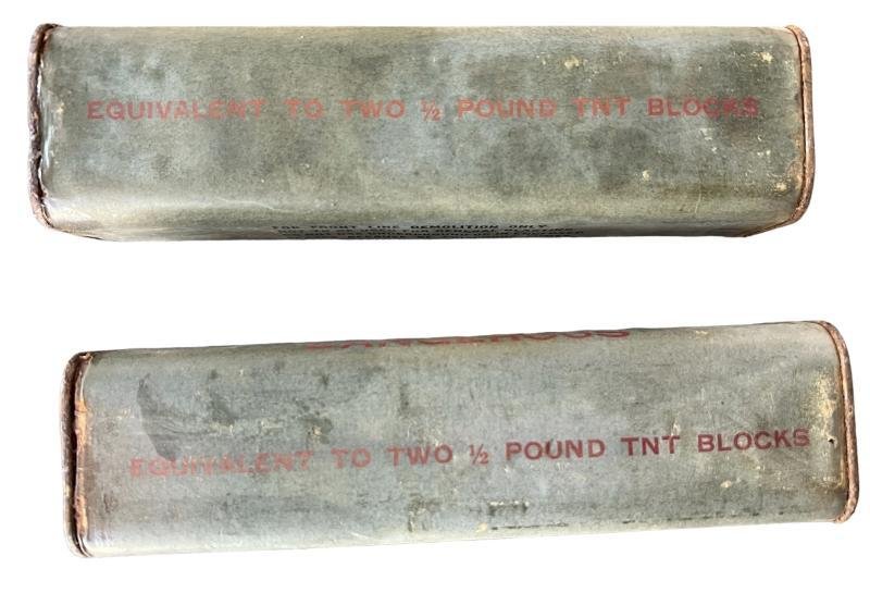 U.S. (Airborne) Two 1 Pound & Two Half Pound TNT Bars (Empty) - Set of Four — image 4