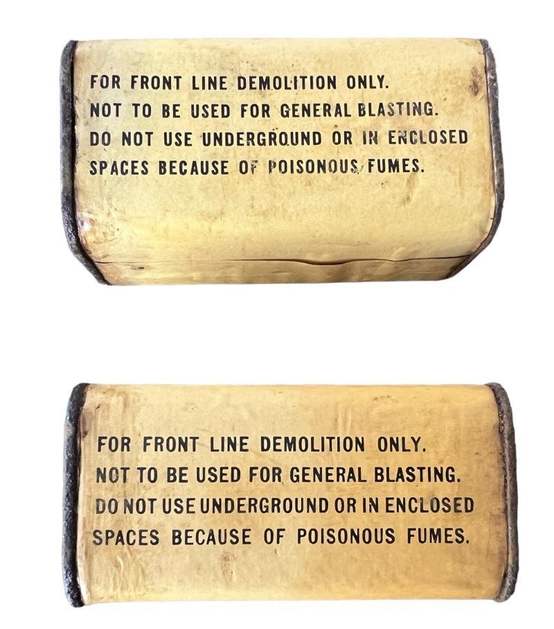 U.S. (Airborne) Two 1 Pound & Two Half Pound TNT Bars (Empty) - Set of Four — image 5