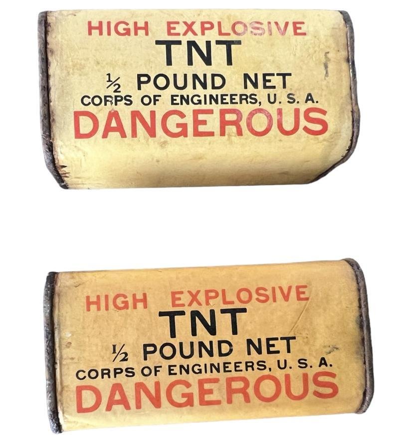 U.S. (Airborne) Two 1 Pound & Two Half Pound TNT Bars (Empty) - Set of Four — image 6