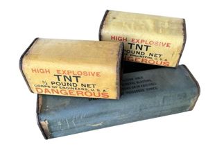 U.S. (Airborne) Two 1 Pound & Two Half Pound TNT …