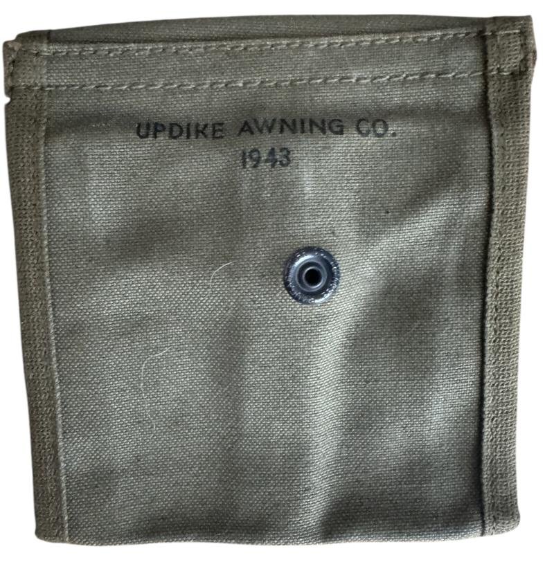 U.S. M1 Carbine Double Pocket Magazine Pouch Updike Awning.co 1943 - Unissued Condition — image 2