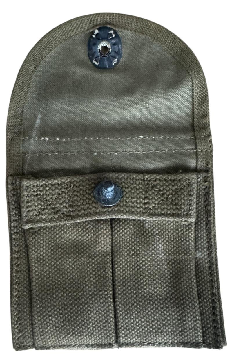 U.S. M1 Carbine Double Pocket Magazine Pouch Updike Awning.co 1943 - Unissued Condition — image 3