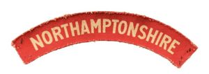 British Northamptonshire Printed Shoulder Titles - Nice Used Condition