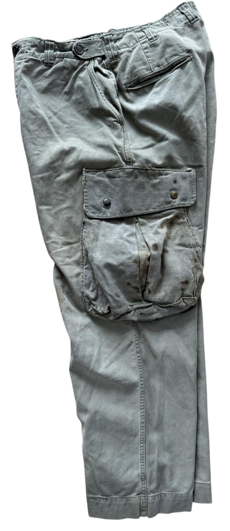 U.S. Airborne /Paratrooper M1943 Rigger Reinforced Jump Trousers - Nice Used Condition — image 3