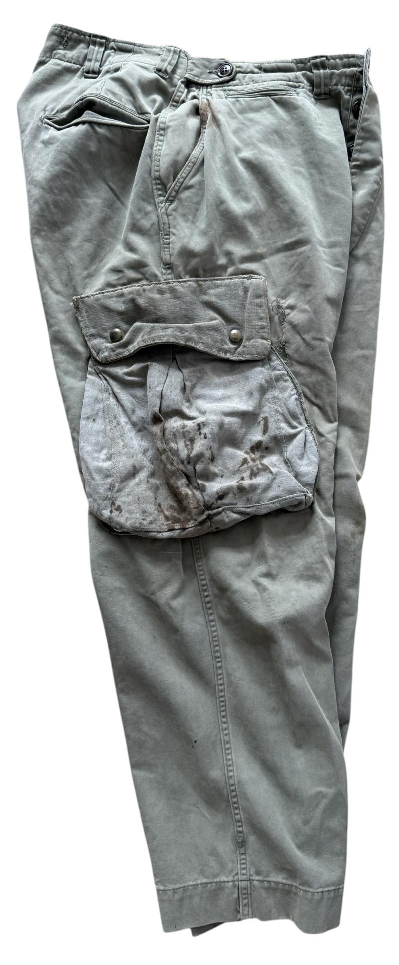 U.S. Airborne /Paratrooper M1943 Rigger Reinforced Jump Trousers - Nice Used Condition — image 4