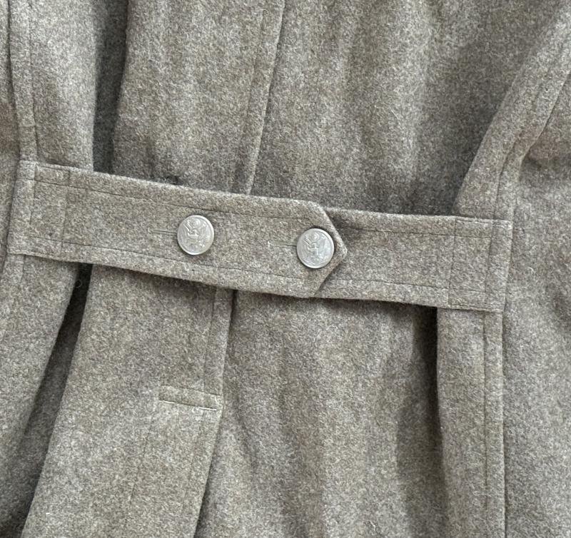 U.S. Wool Overcoat Sized 38L 1942 Dated - Nice Used Condition — image 8