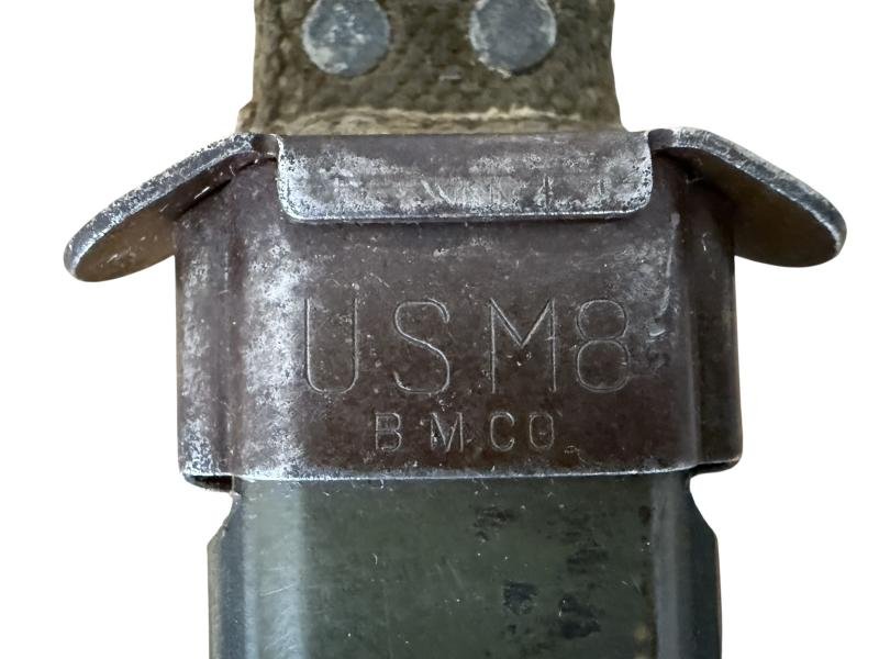U.S. Second Model M3 'Utica' Trench Knife And M8 Scabbard - Nice Used Condition — image 10