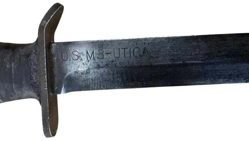 U.S. Second Model M3 'Utica' Trench Knife And M8 Scabbard - Nice Used Condition — image 5