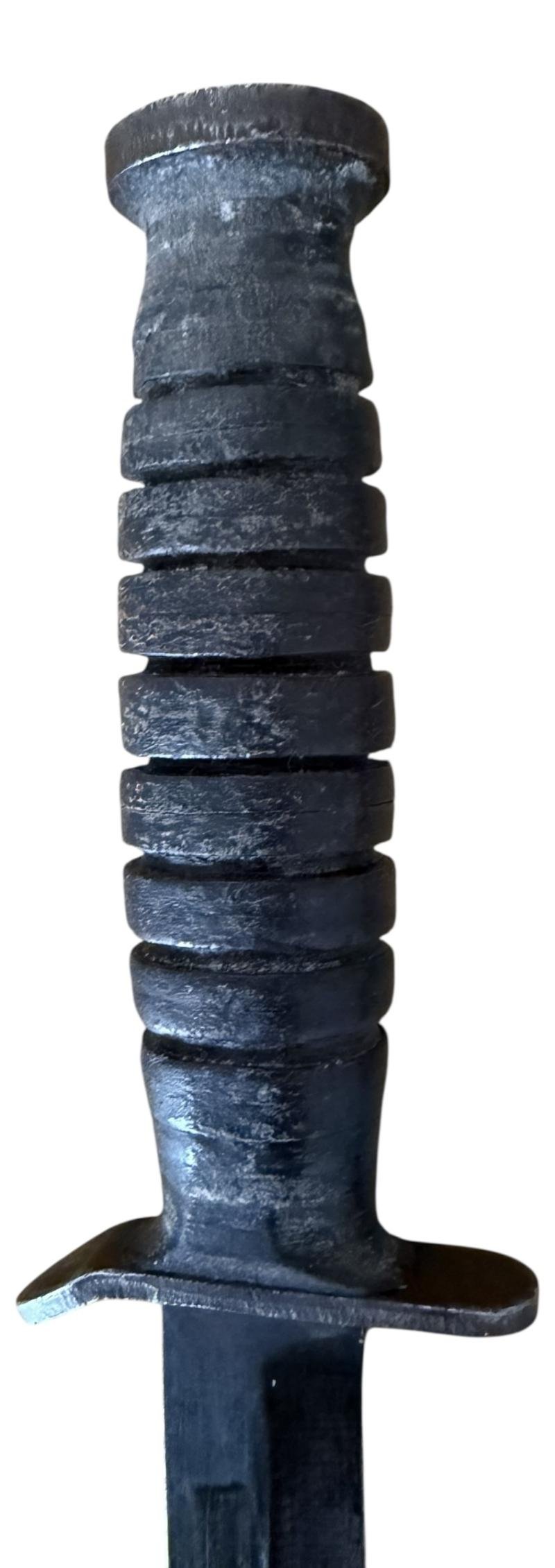 U.S. Second Model M3 'Utica' Trench Knife And M8 Scabbard - Nice Used Condition — image 8