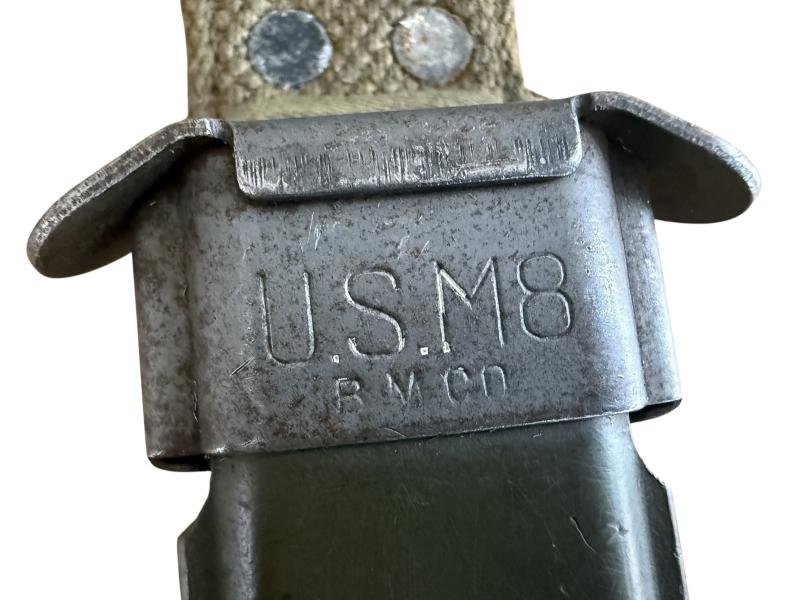 U.S. 3rd Model M3 Trench Knife and M8 Scabbard Rare Makers Mark 'Boker' - Nice Used Condition — image 10