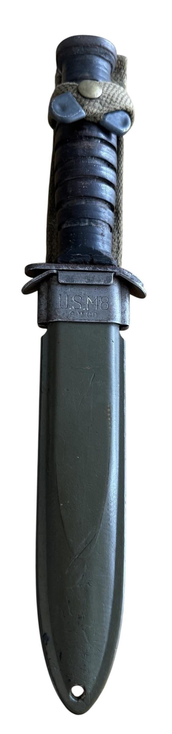 U.S. 3rd Model M3 Trench Knife and M8 Scabbard Rare Makers Mark 'Boker' - Nice Used Condition — image 4